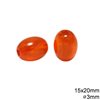 Plastic Bead Oval 15x20mm