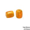 Plastic Oval Bead 14X16mm with Hole 2.5mm