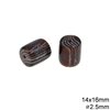 Plastic Oval Bead 14X16mm with Hole 2.5mm