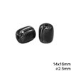 Plastic Oval Bead 14X16mm with Hole 2.5mm