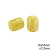 Plastic Oval Bead 14X16mm with Hole 2.5mm