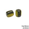 Plastic Oval Bead 14X16mm with Hole 2.5mm