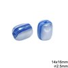 Plastic Oval Bead 14X16mm with Hole 2.5mm