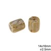 Plastic Oval Bead 14X16mm with Hole 2.5mm