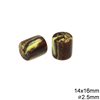 Plastic Oval Bead 14X16mm with Hole 2.5mm