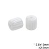 Plastic Oval Bead 14X16mm with Hole 2.5mm