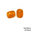 Plastic Oval Bead 14X16mm with Hole 2.5mm