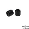 Plastic Oval Bead 10x10mm with Hole 2.5mm
