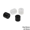 Plastic Oval Bead 10x10mm with Hole 2.5mm