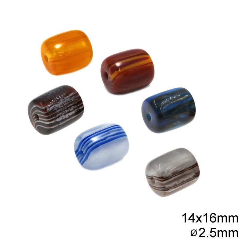 Plastic Oval Bead 14X16mm with Hole 2.5mm