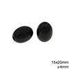 Plastic Bead Oval 15x20mm