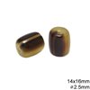 Χάνδρα Πλαστική Οβάλ 14x16mm με Τρύπα 2.5mm