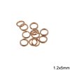 Silver 925 Double Jump Ring 1.2x5mm