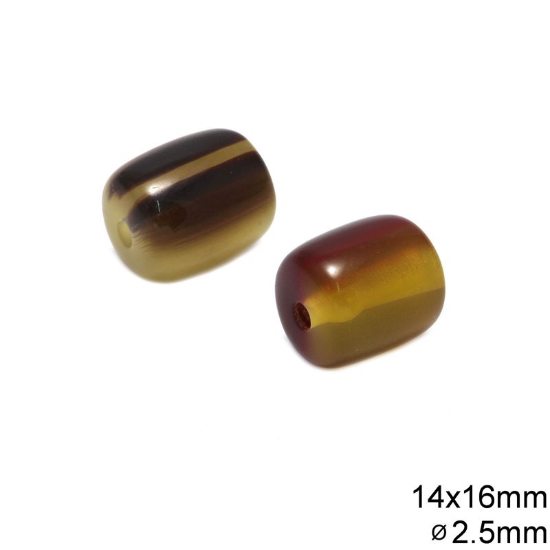 Χάνδρα Πλαστική Οβάλ 14x16mm με Τρύπα 2.5mm