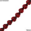 Ceramic Ladybug Beads 14mm
