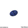 Glass Oval Cabochon Stone Vintage 14x10mm