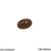 Glass Oval Cabochon Stone Vintage 14x10mm
