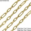 Stainless Steel Oval Link Chain 3:1 Flat Wire 15-20mm