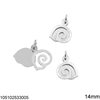 Silver 925 Double Pendant in Various Designs 8-14mm