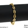 Stainless Steel Chain Shells 8mm