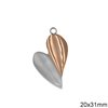 Stainless Steel Pendant Heart 20mm