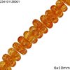 Crystal Square Rondelle Beads 6x10mm