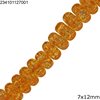 Χάνδρες Κρύσταλλοι Τετράγωνη Ροδέλλα 7x12mm