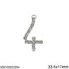 Pendant Numbers with Rhinestones 31-35.5MM