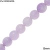 Jade Faceted Round Beads 8mm