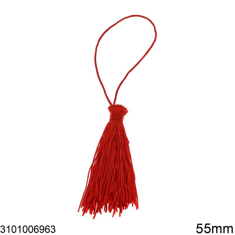 Tassel Red 55mm