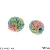 Wooden Bead with Braided Thread 20-30mm