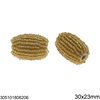 Wooden Bead with Rocaille 25-45mm and 4mm Hole