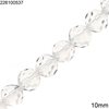 Glass Round Faceted Bead Regular Cut Crystal 10mm, 68pcs