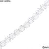 Glass Round Faceted Bead Regular Cut Crystal 6mm, 98pcs