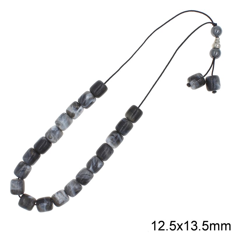Κομπολόι με Χάνδρες Πλαστικές 12.5x13.5mm