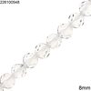 Glass Round Bead Regular Cut Crystal 8mm