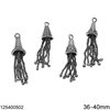 Silver 925 Tassel with Twisted Chain for Komboloi  36-40mm