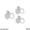 Silver 925 Double Pendant in Various Designs 8-14mm