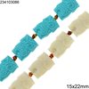 Pasta Beads Owl 15x22mm