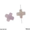 Χάνδρες Jade Σταυρός 16mm