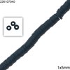 Rubber Rondelle Beads 1x5mm