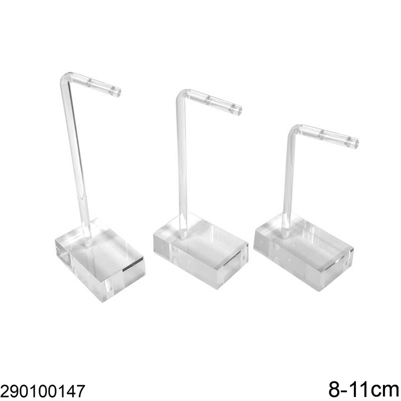 Acrylic Stand for Earrings 3 Sizes 8-11mm
