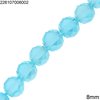 Glass Faceted Coin Beads 8mm