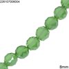 Glass Faceted Coin Beads 8mm