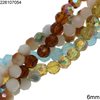 Glass Round Faceted Beads 6mm