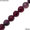 Agate Round Faceted Beads 14mm