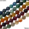 Agate Round Faceted Beads 14mm