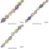 Semi Precious Stones Pearl Coated Oval Beads 10mm