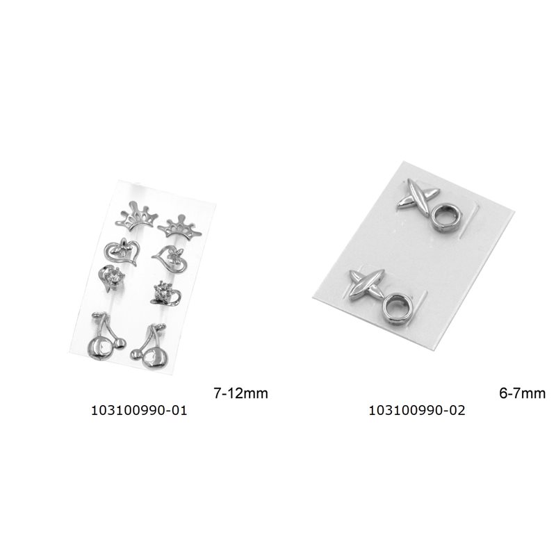 Silver 925 Stud Earrings in Various Designs