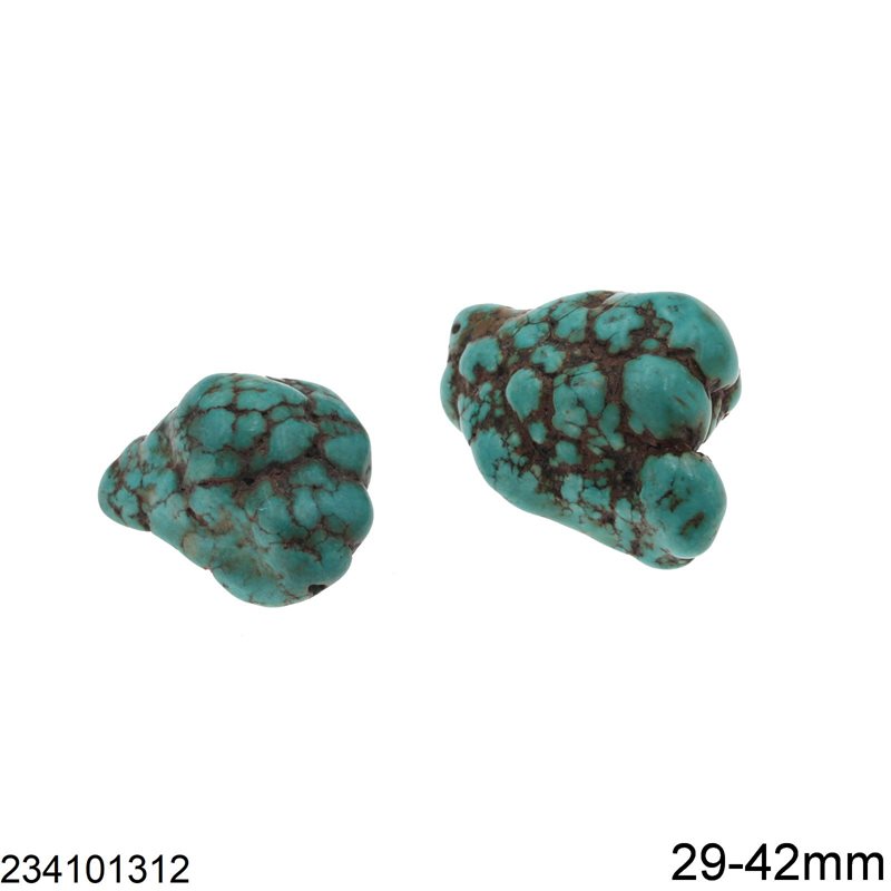 Χάνδρες Κινέζικο Ακανόνιστο Τυρκουάζ 29-42mm